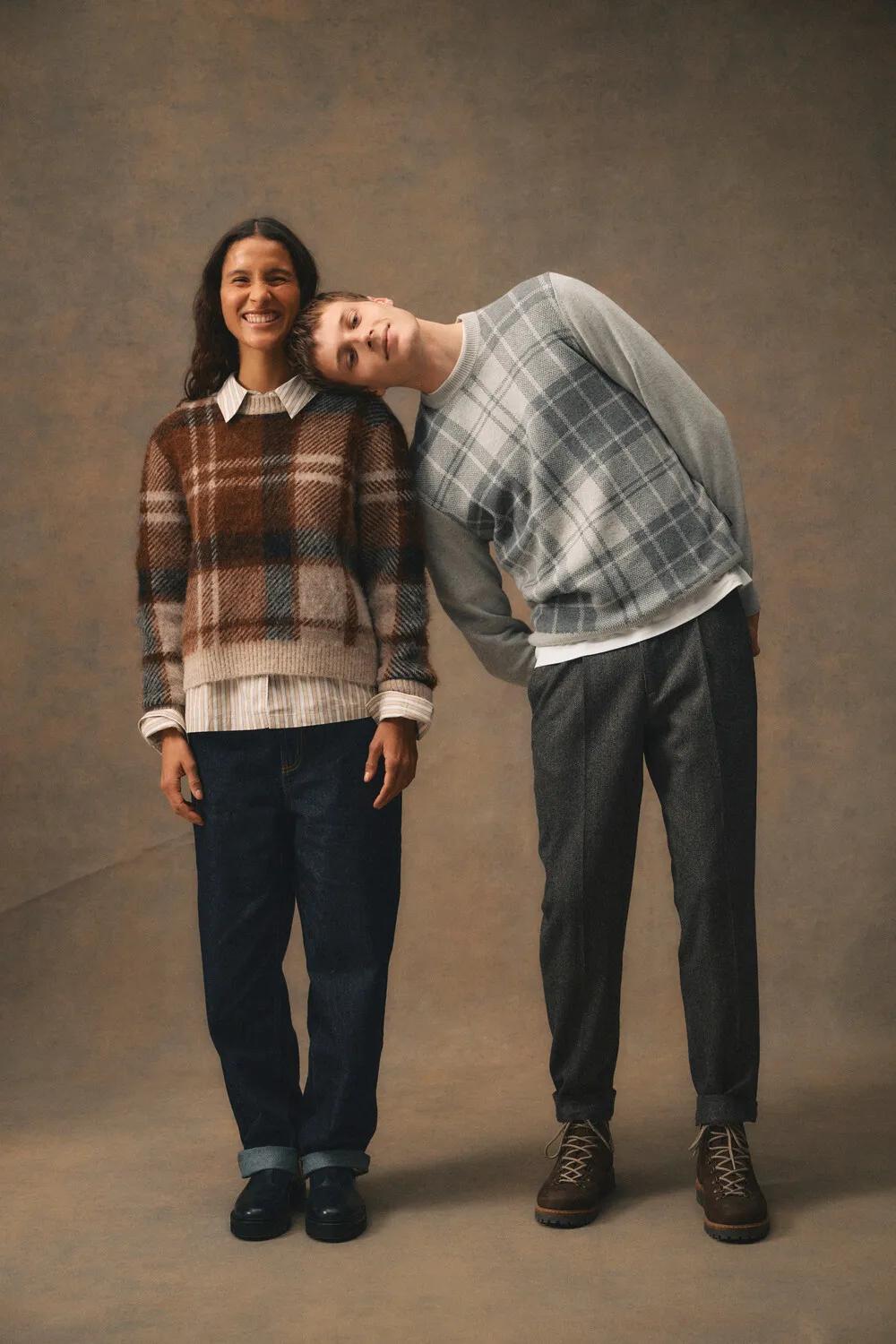 BARBOUR_STEFFL_AW26 Barbour Knitwear - Mineral Tartan Crew MKN1751GY52_ Fairford Trouser MTR0809GY52_ Glendyn Knitted Jumper LKN1812MI12_ LTR0442IN91_ LFO0820BK93 _3_
