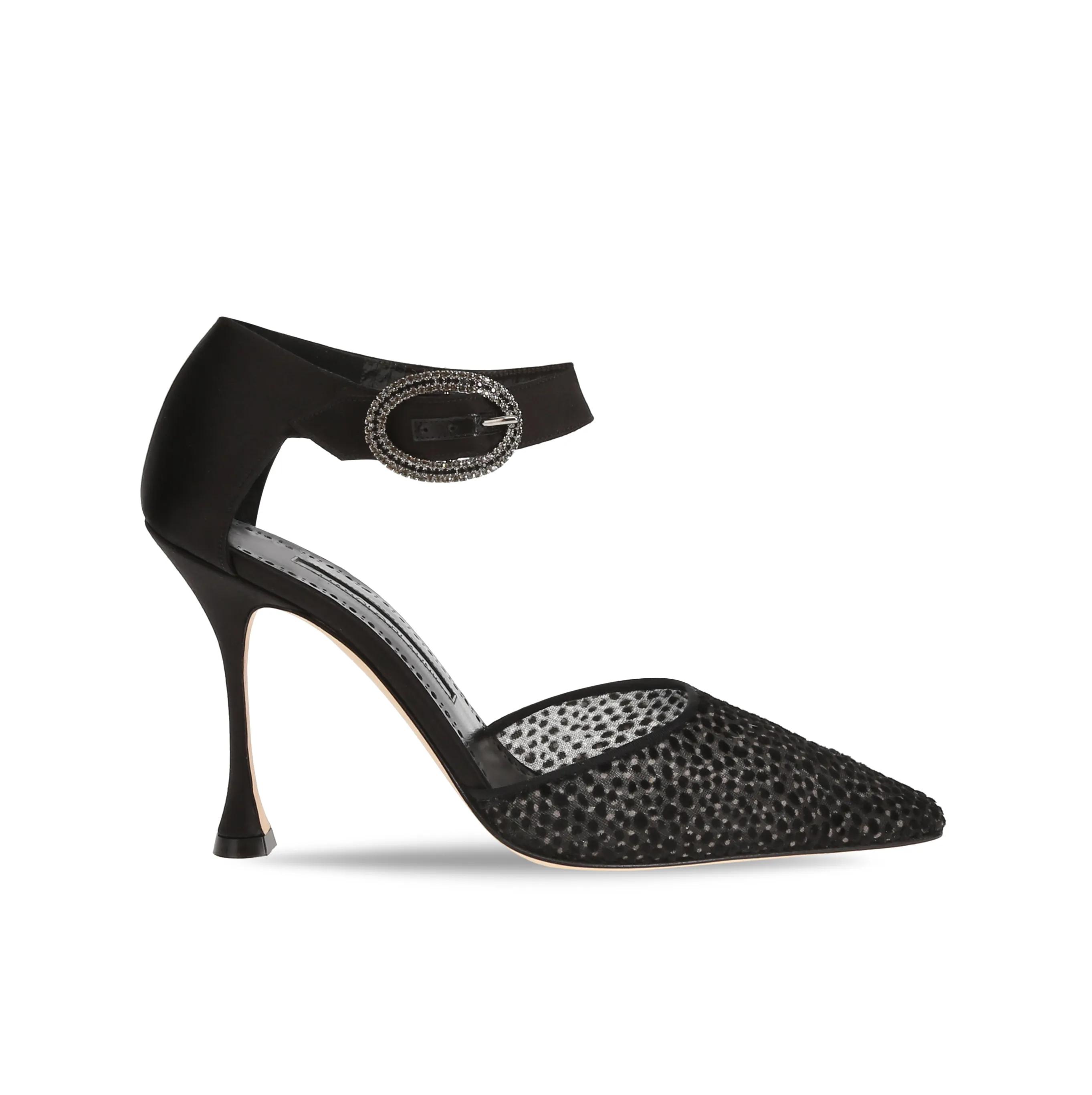 MANOLO BLAHNIK_STEFFL_ZUTON - MESH - BLACK