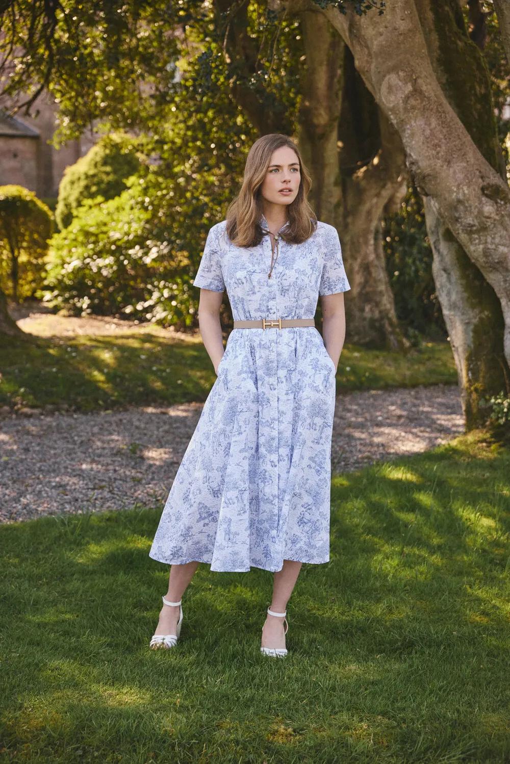 BARBOUR_STEFFL_SS26 Womens Countrywear -  Barbour Wisteria Midi Dress LDR0979BL28 _3_