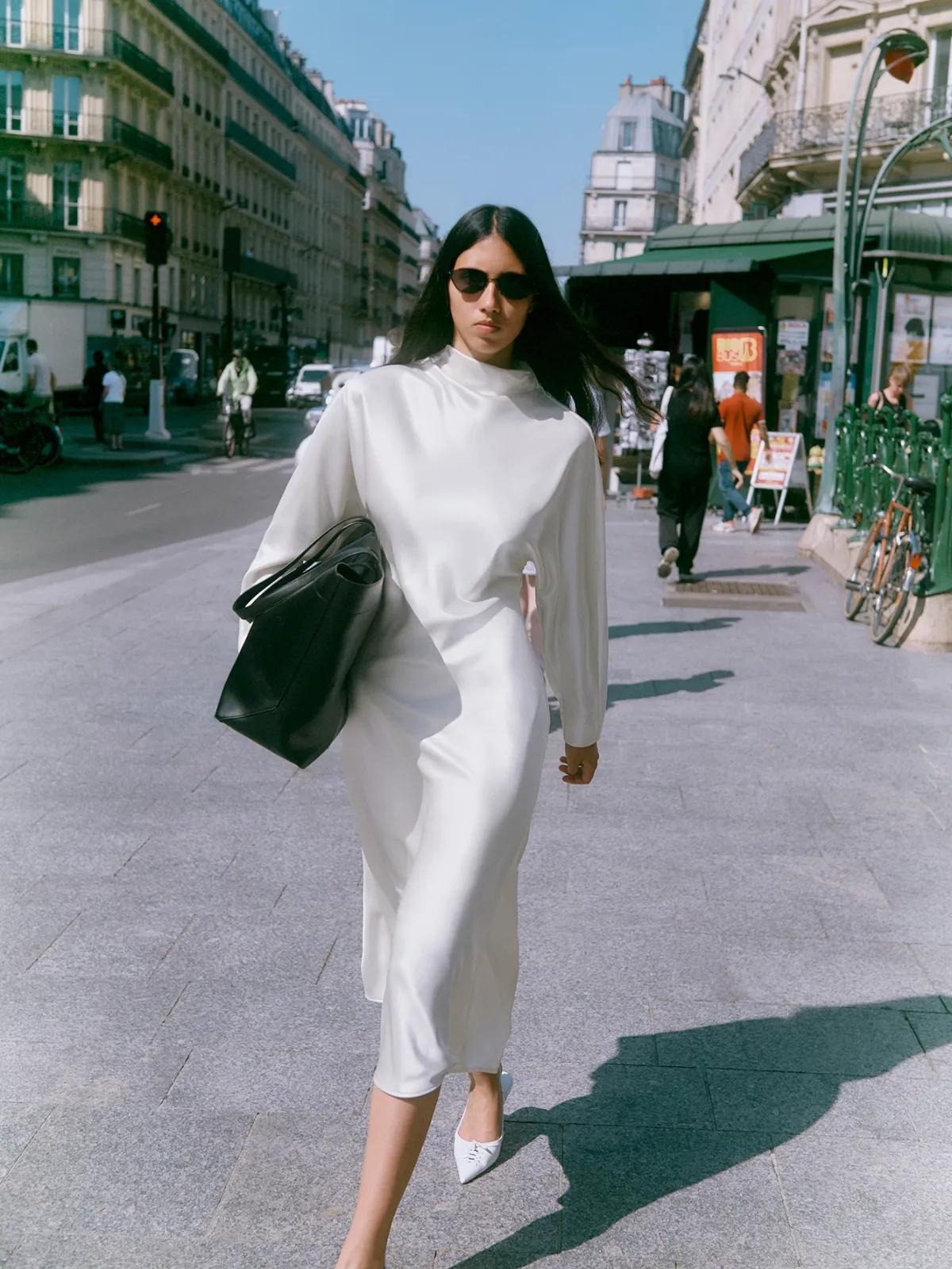 Freisteller Newsletter Ana - MALINA_STEFFL_Zora Long Sleeve Midi Dress, Vanilla 1